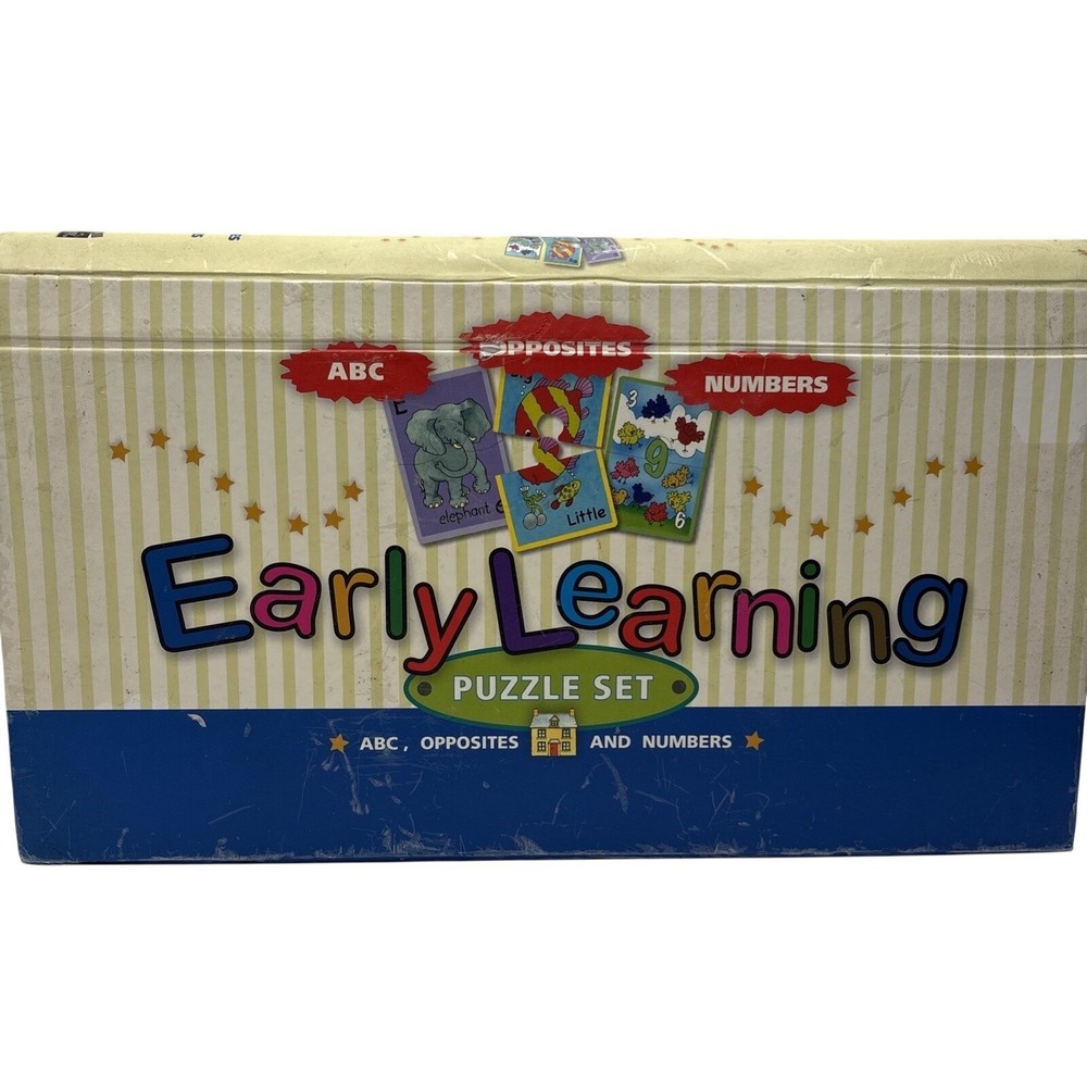 Easy Learning Flashcard Puzzles Language‎ & Math Fun Learning! Pre- Owned